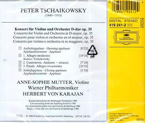 Pyotr Ilyich Tchaiko - Violinkonzert - CD image 2