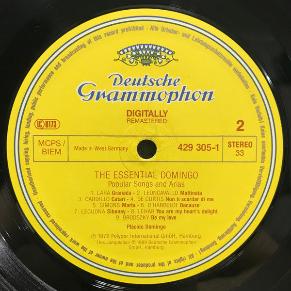 Placido Domingo - Essential Domingo Popular Songs And Arias - Used Vi image 4