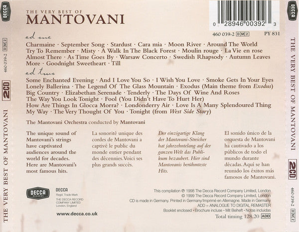 Mantovani Orchestra - Some Enchanted Evening: The Very Best Of Mantovan image 2