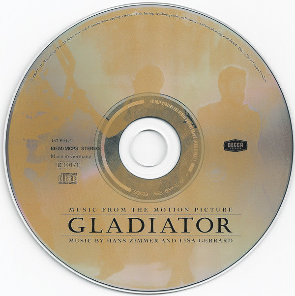 Hans Zimmer - Gladiator (Music From The Motion Picture) - Used CD image 3