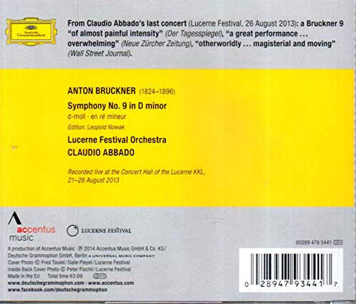 Anton Bruckner - Bruckner Symphony No. 9 - CD image 2