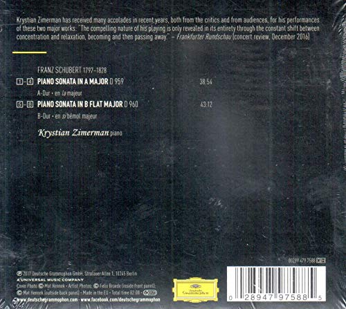 Franz Schubert - Piano Sonatas D 959 & D 960 - CD image 2