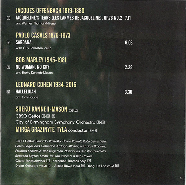Sheku Kanneh-Mason - Inspiration - CD image 3