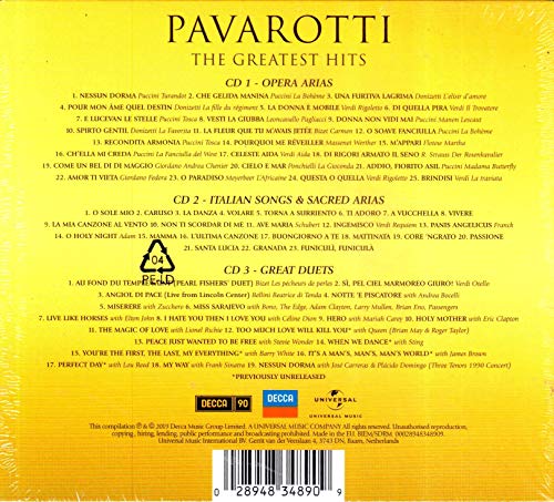 Luciano Pavarotti - Pavarotti: The Greatest Hits - CD image 3