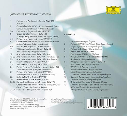 Víkingur Ólafsson - J.S. Bach ¿ Works & Reworks - COMPACT DISC SET image 2