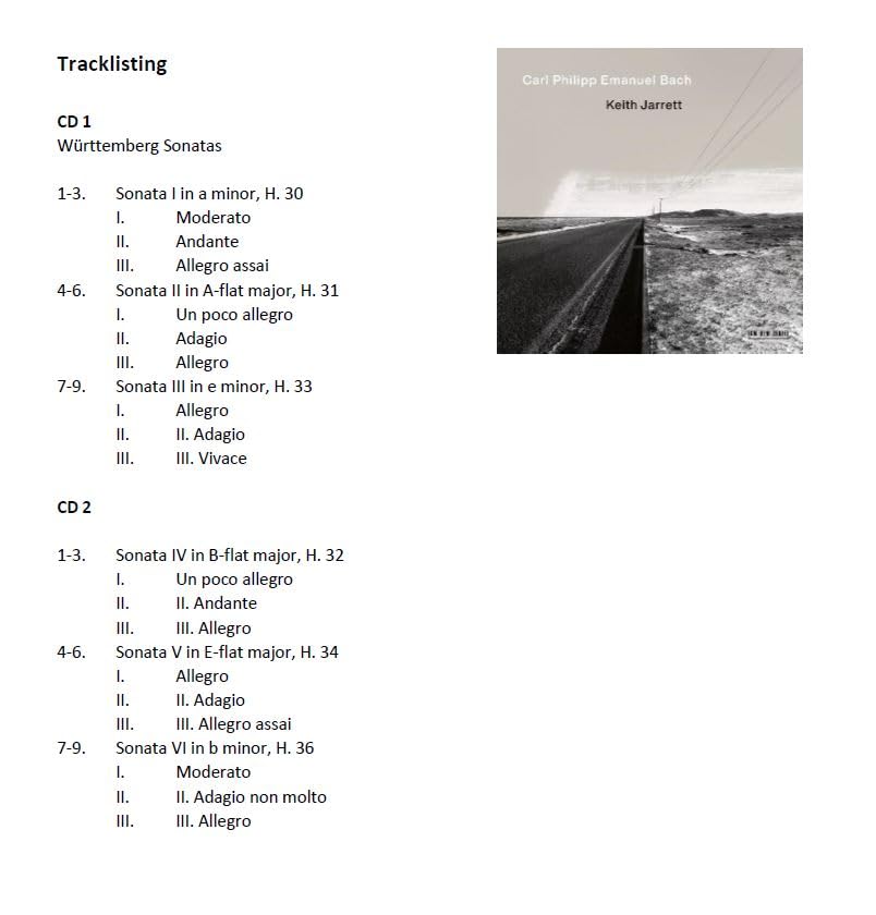 Carl Philipp Emanuel Bach: Wurttemberg Sonatas - CD image 2