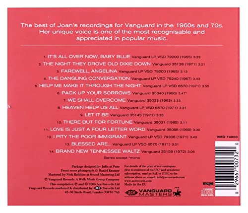 Joan Baez - Best Of The Vanguard Years - CD image 2