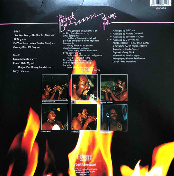FATBACK BAND - Raising Hell - Vinyl Record image 2
