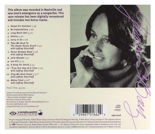 Joan Baez - One Day at a Time - CD image 3