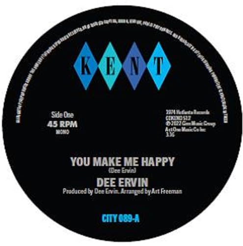 DEE ERVIN - YOU MAKE ME HAPPY / GIVE ME ONE MORE DAY - Vinyl Record 7 image 1