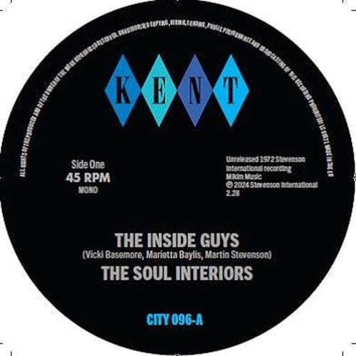 SOUL INTERIORS - INSIDE GUYS / MY FRIEND HEARTACHES - Vinyl Record 7 image 1