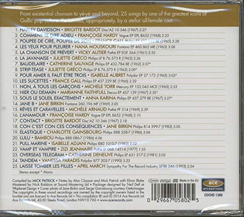 VARIOUS ARTISTS - VAMPS ET VAMPIRE - THE SONGS OF SERGE GAINSBOURG - CD image 3