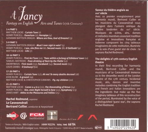 Rachel Redmond - A Fancy: Fantasy On English Airs & Tunes - CD image 2