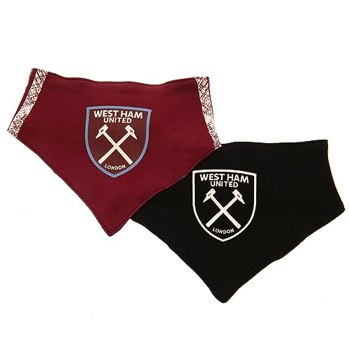 West Ham United FC - 2 Pack Bibs ST - C - Main area approx 19cm x 14cm image 2