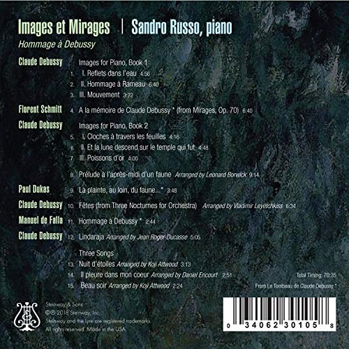 Claude Debussy - Sandro Russo: Images Et Mirages - Hommage À Debussy image 2