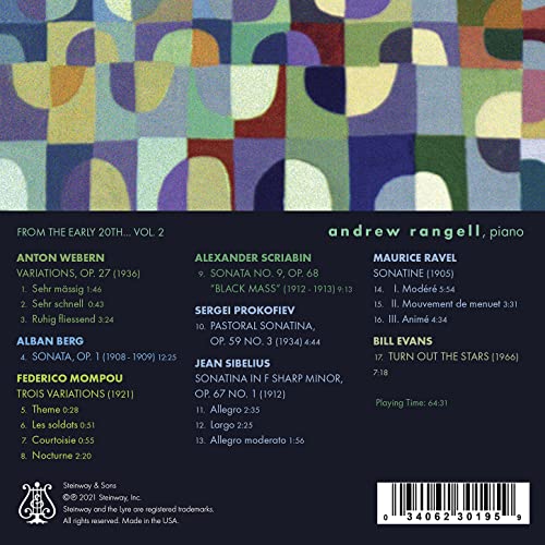 ANDREW RANGELL - FROM THE EARLY 20TH, VOL. 2 - CD image 2