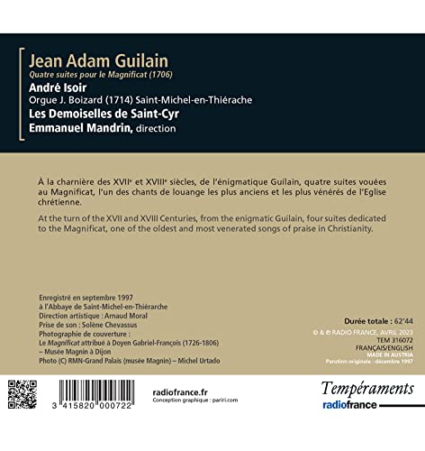ANDRE ISOIR; LES DEM - JEAN ADAM GUILAIN QUATRE SUIT - CD image 2