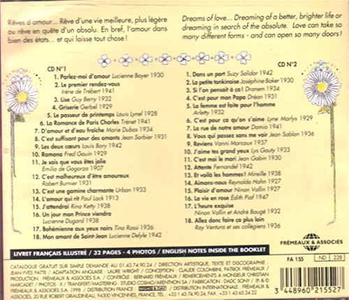 Various - De L'Amour Fou Au Fol Amour 1907 - 1947 - CD image 3