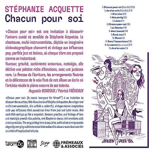 Stephanie Acquette - - ST?PHANIE ACQUETTE - CHACUN POUR SOI CD  (PREORD image 2