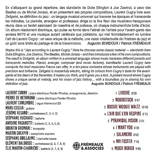 LAURENT CUGNY TENTET - ZEITGEIST - CD image 2