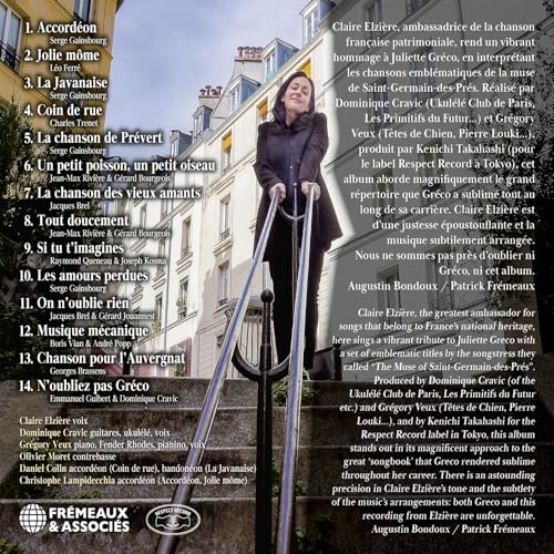 CLAIRE ELZIÈRE - N’OUBLIEZ PAS GRÉCO - CD image 3