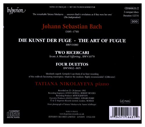 Johann Sebastian Bac - Die Kunst Der Fuge (The Art Of Fugue)•Two Ric image 2
