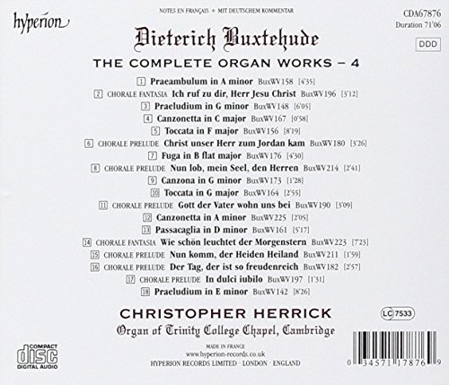 Dieterich Buxtehude - Buxtehude: The Complete Organ Works - CD image 2