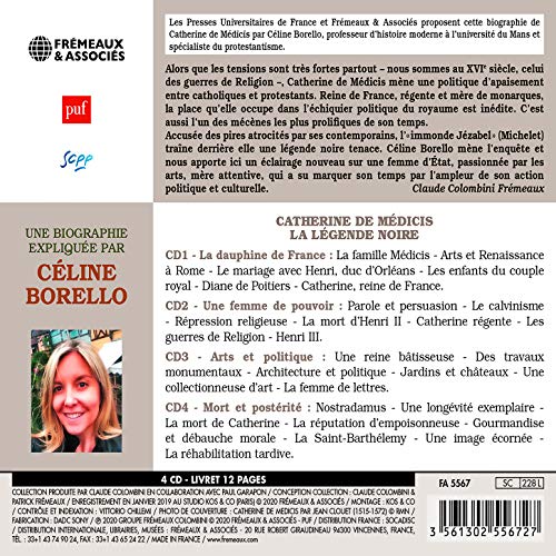 CATHERINE DE MEDICIS - UN COURS PARTICULIER DE CELINE BORELLO - 4CD image 2