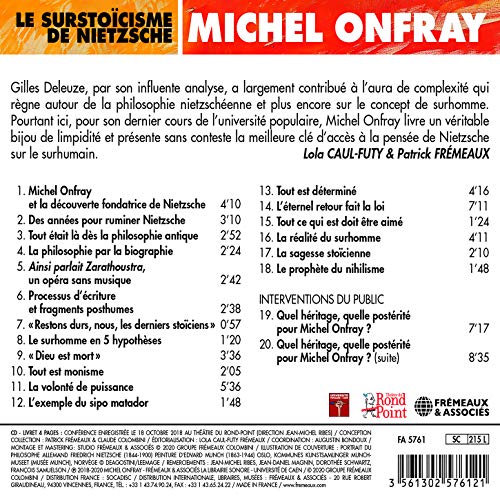 LE SURSTOÏCISME DE - MICHEL ONFRAY - CD image 2