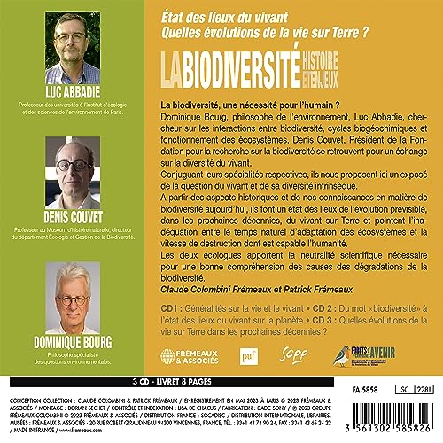 UN COURS DE LUC ABBA - LA BIODIVERSITÉ HISTOIRE ET ENJEUX (3CD) - 3CD image 3