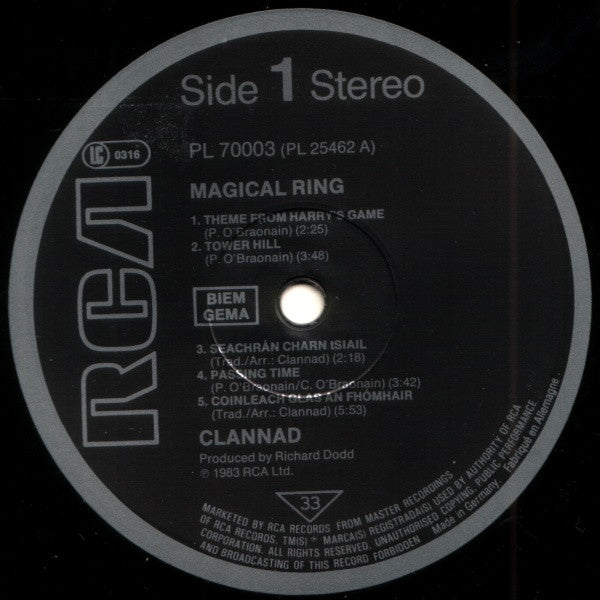 Clannad - Magical Ring - Used Vinyl Record image 3