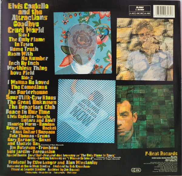 Elvis Costello & The - Goodbye Cruel World - Used Vinyl Record image 2