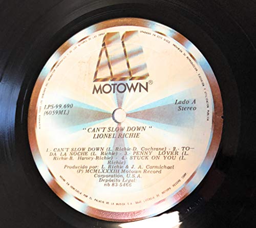 Lionel Richie - Can't Slow Down - Used Vinyl Record image 6