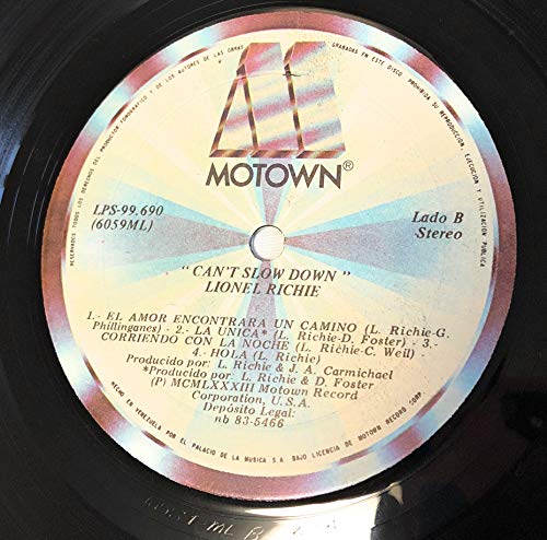 Lionel Richie - Can't Slow Down - Used Vinyl Record image 7