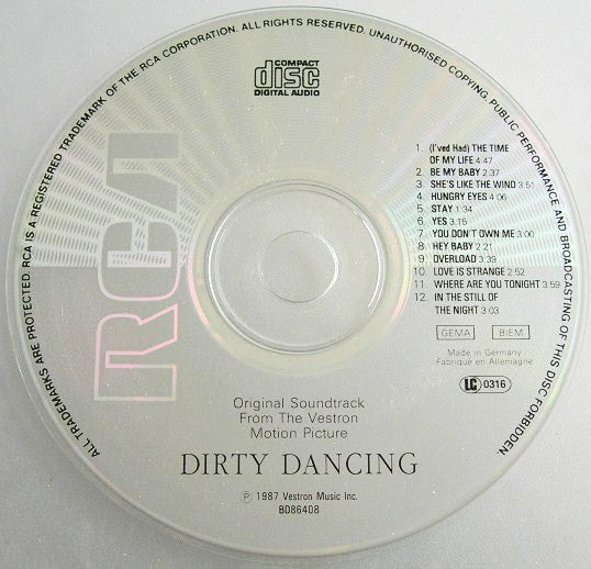 V/A - Dirty Dancing (Original Soundtrack From The Vestron Motion Pict image 3