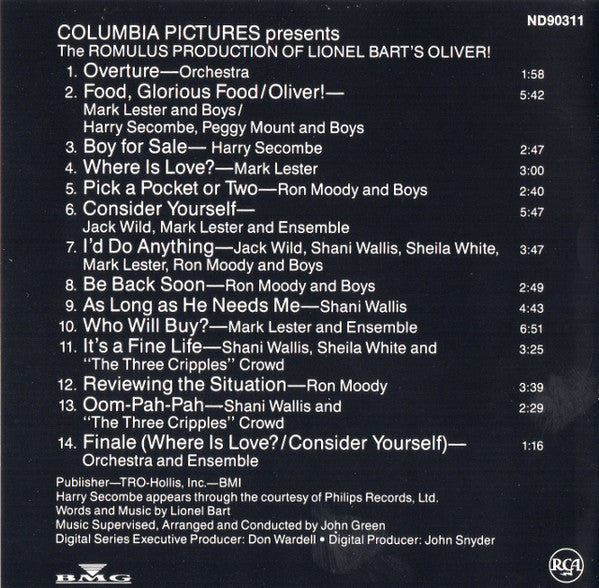 Lionel Bart - Oliver! - Original Soundtrack Recording - CD image 2
