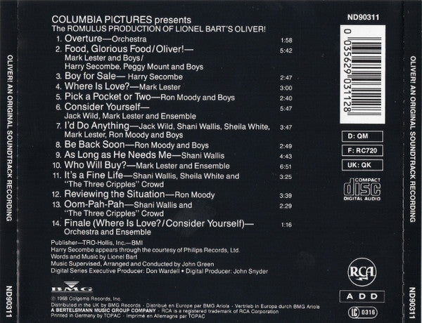 Lionel Bart - Oliver! - Original Soundtrack Recording - CD image 9