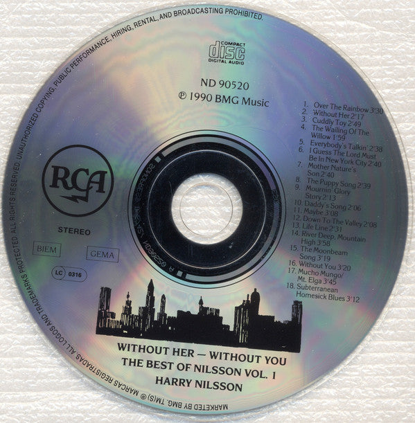 Harry Nilsson - Without Her - Without You - The Very Best Of Nilsson image 3