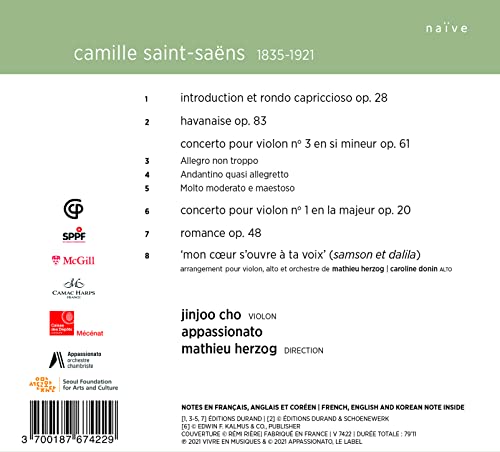JINJOO CHO - WORKS FOR VIOLIN & ORCHESTRA - CD ALBUM image 2