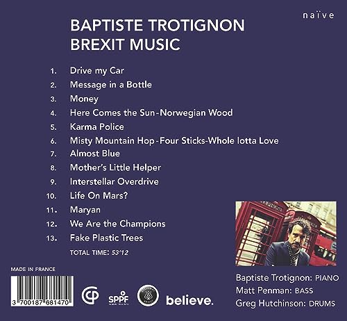 BAPTISTE TROTIGNON - BREXIT MUSIC - CD ALBUM image 2