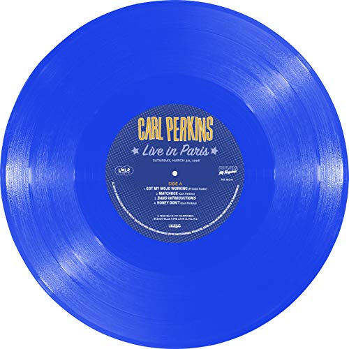 CARL PERKINS - LIVE IN PARIS - THE LAST EUROPEAN CONCERT (BLUE VINYL) ( image 5