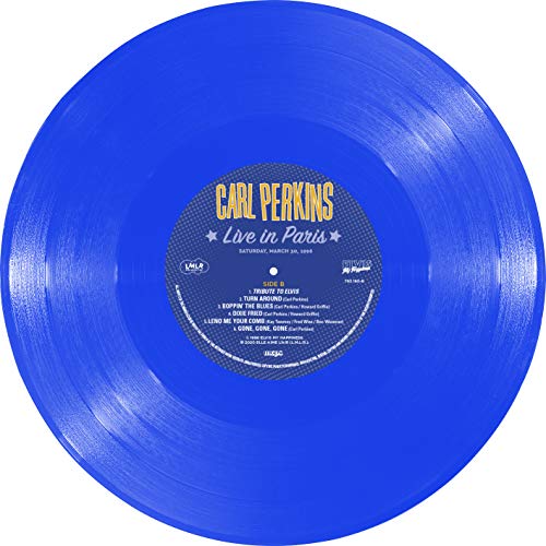 CARL PERKINS - LIVE IN PARIS - THE LAST EUROPEAN CONCERT (BLUE VINYL) ( image 6