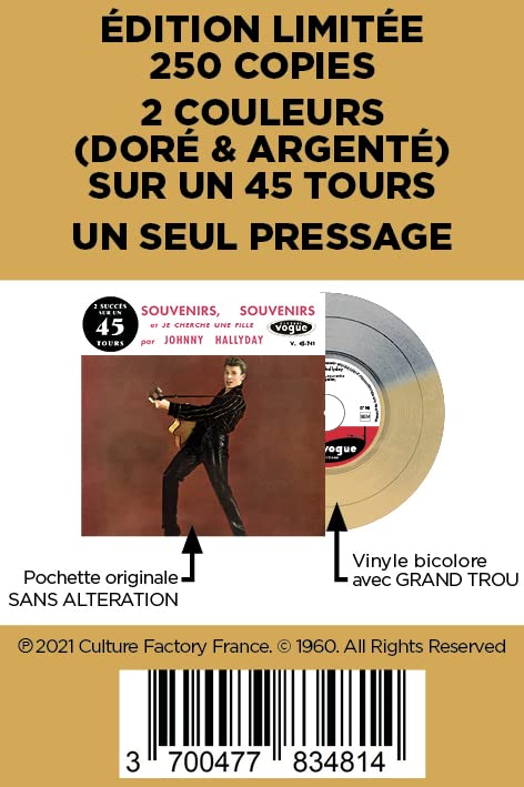 JOHNNY HALLYDAY - Ep 2 Succes Pour Un 45 Tours - Souvenirs. Souvenirs image 6
