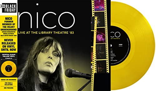 NICO - LIBRARY THEATRE '83 (CRYSTAL CLEAR YELLOW VINYL) - Vinyl Record image 1