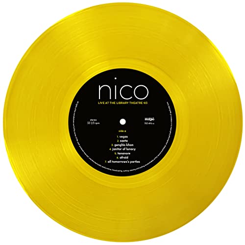 NICO - LIBRARY THEATRE '83 (CRYSTAL CLEAR YELLOW VINYL) - Vinyl Record image 5