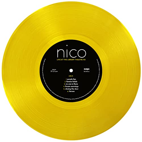NICO - LIBRARY THEATRE '83 (CRYSTAL CLEAR YELLOW VINYL) - Vinyl Record image 6