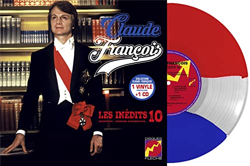 CLAUDE FRANCOIS - Les Inedits Vol. 10 (Blue/White/Red Vinyl) - Vinyl R image 1