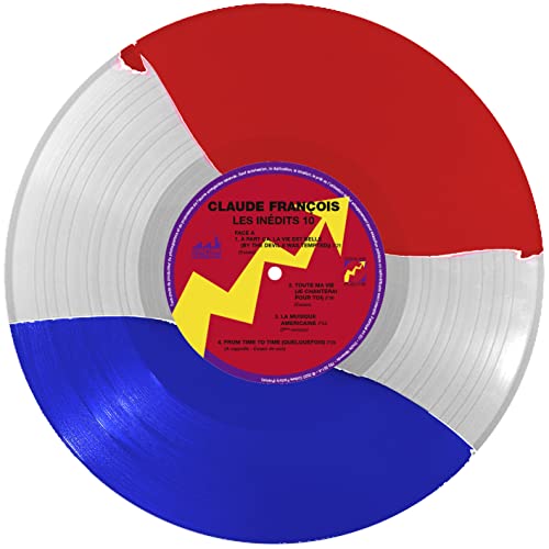 CLAUDE FRANCOIS - Les Inedits Vol. 10 (Blue/White/Red Vinyl) - Vinyl R image 4