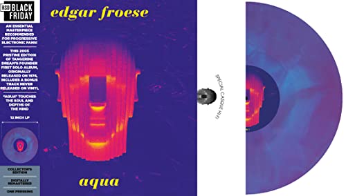 EDGAR FROESE - AQUA (MARBLE BLUE & WHITE VINYL) - Vinyl Record image 1