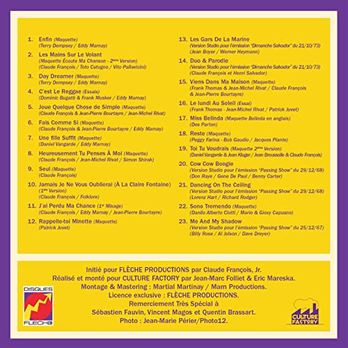 CLAUDE FRAN?OIS - LES NOTES DE SERVICE (LTD.BOXSET) DCD  (PREORDER FOR image 5